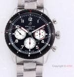 Swiss 7750 Breitling Navitimer Aviator 8 Chronograph Watch Black Bezel